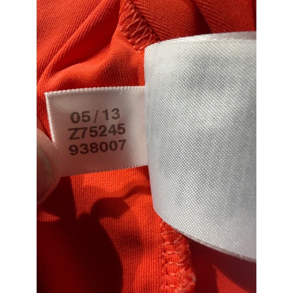 Adidas Golf Adizero Polo Shirt Mens Large Orange Short Sleeve Z75245 Performance